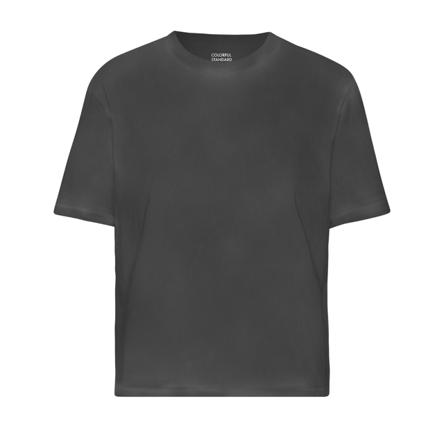 Colorful Standard | BOXY CROP T-Shirt | Faded Black