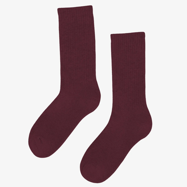 Colorful Standard | Active Rib Sock | Oxblood Red