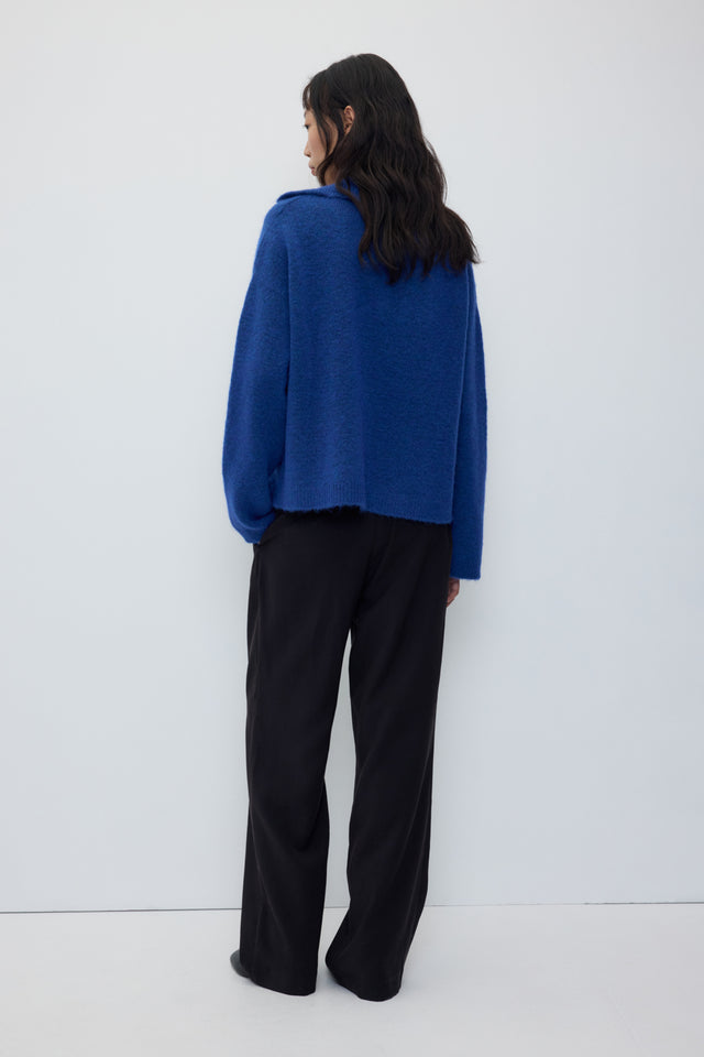 Rita Row | FIENO Sweater | Blue