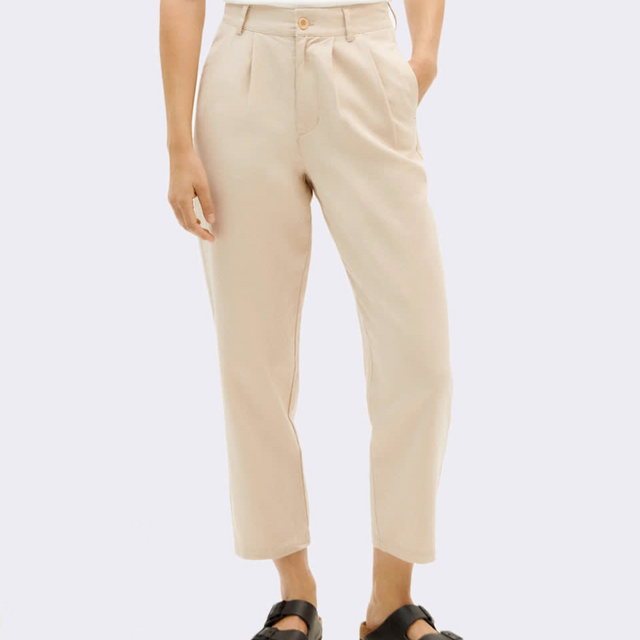 Thinking Mu | RINA Hemp Trouser | Pearl
