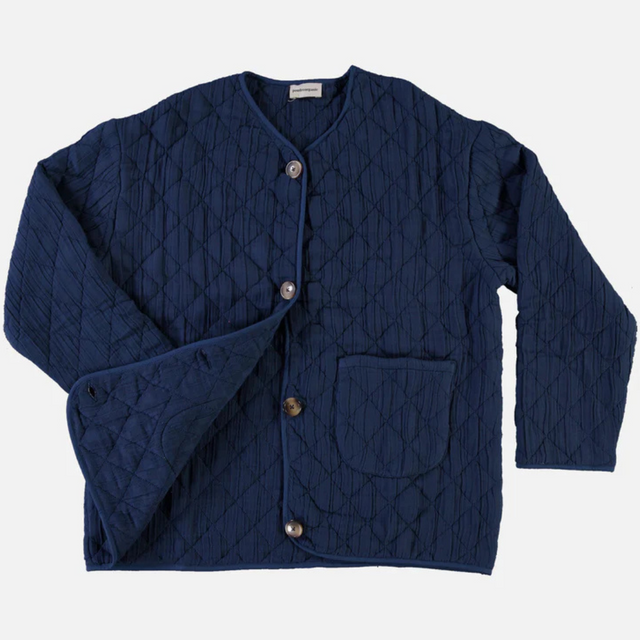 Poudre Organic | MILLET Quilted Layer | Dark Denim