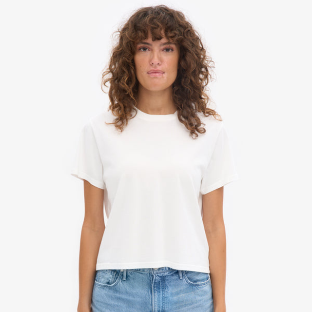 Colorful Standard | BOXY CROP T-Shirt | Faded Indigo