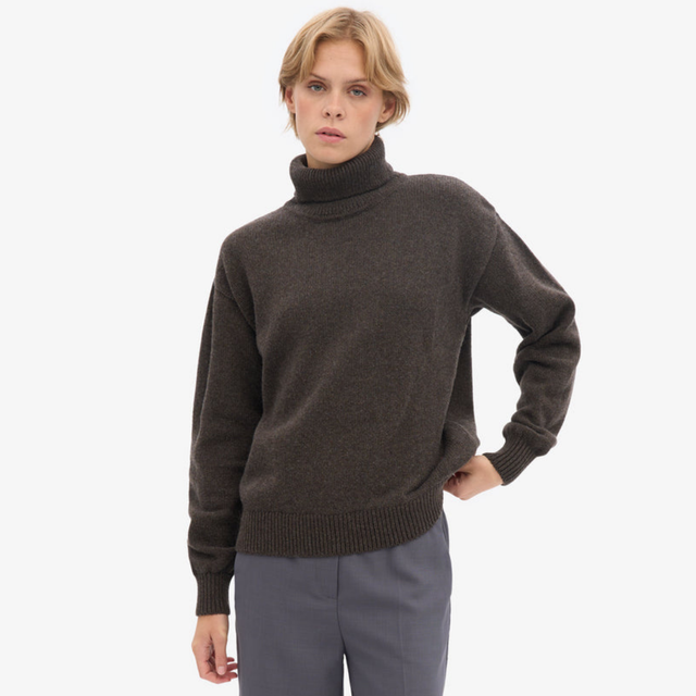Colorful Standard | Merino Wool Turtleneck | Coffee Brown