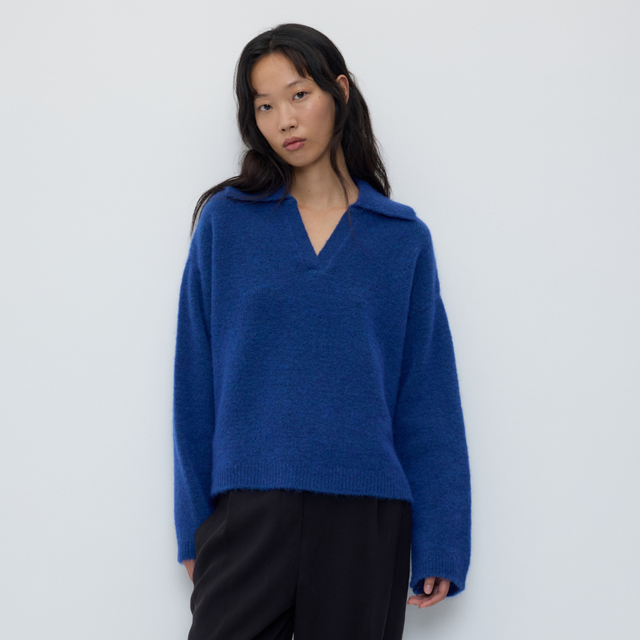 Rita Row | FIENO Sweater | Blue