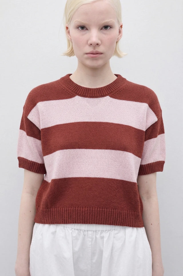 Rita Row | PATTIE Sweater | Red & Pink Stripe