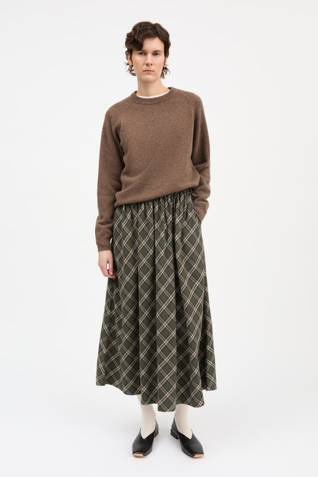 Skall Studio  | DAGNY Skirt | Green & White Check