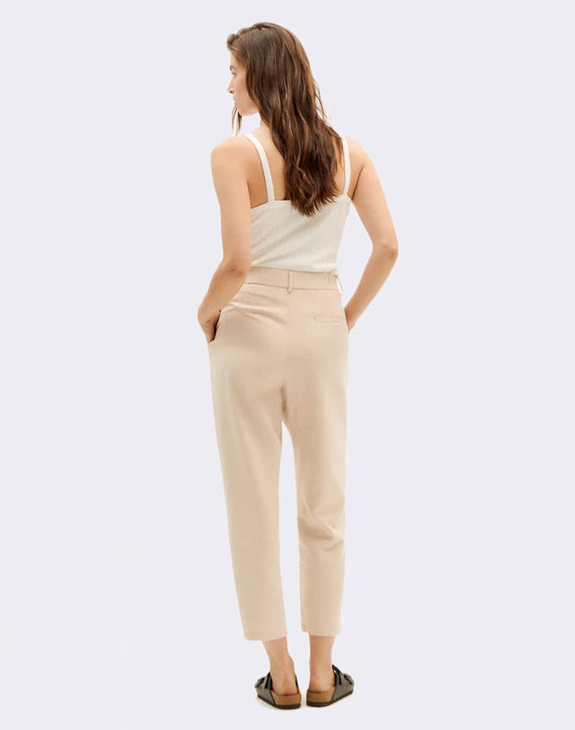 Thinking Mu | RINA Hemp Trouser | Pearl