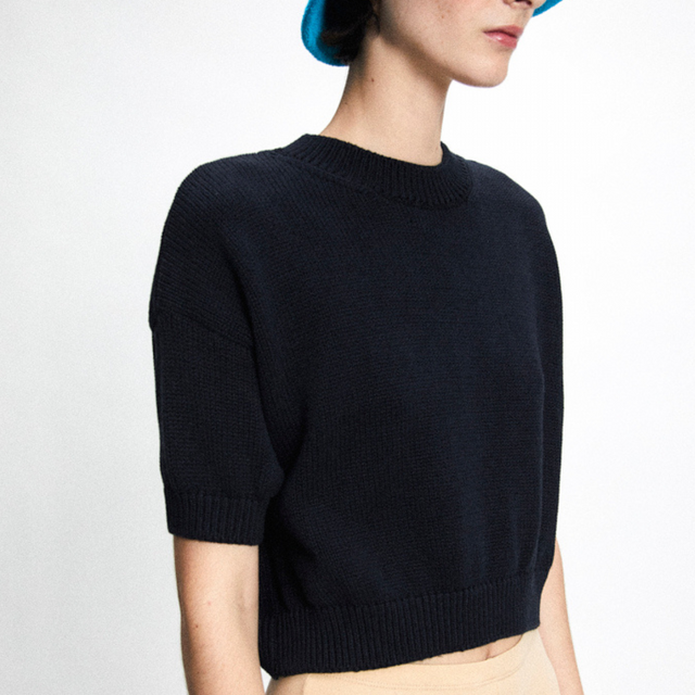 Rita Row | Pattie Cropped Sweater | Black