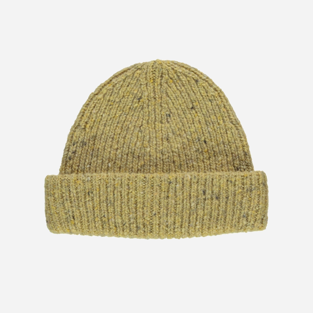 Poudre Organic  | Wool Beanie | Speckled Yellow