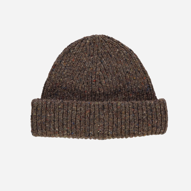 Poudre Organic  | Wool Beanie | Speckled Brown