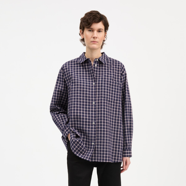 Skall Studio | EDGAR Shirt | Navy & White Check