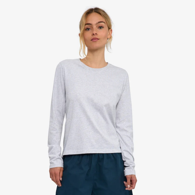 Colorful Standard | Organic Long Sleeved T-Shirt | Snow Melange
