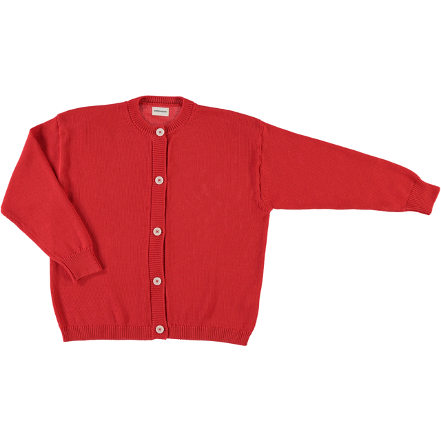 Poudre Organic | PETALE Cardigan | Rouge Coral