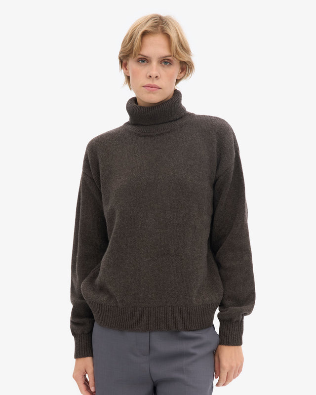 Colorful Standard | Merino Wool Turtleneck | Coffee Brown